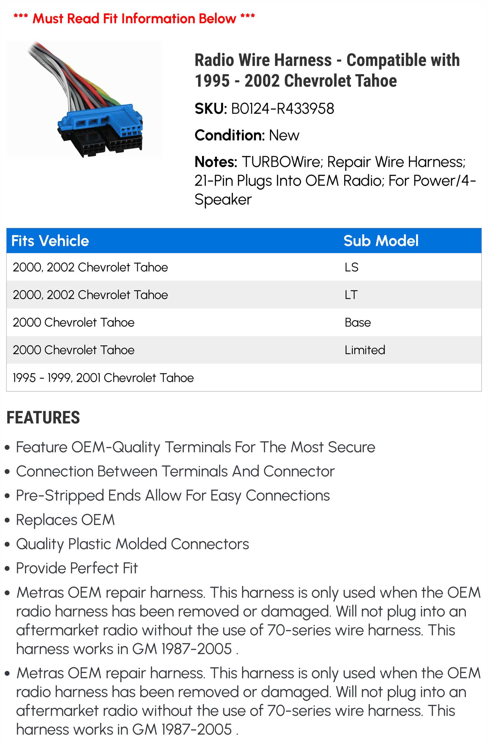 02 chevy tahoe radio wiring diagram