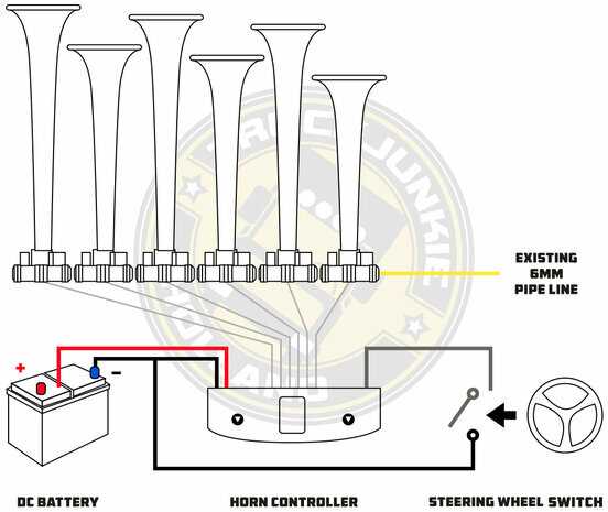 12 volt air horn wiring diagram