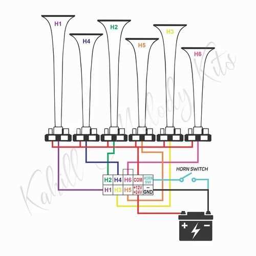 12 volt air horn wiring diagram