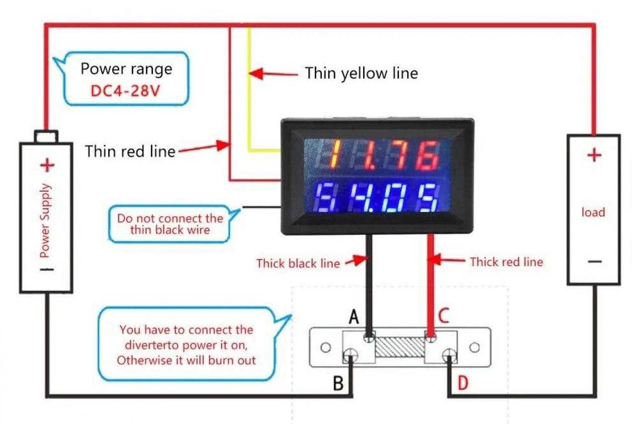 12 volt dc amp meter wiring diagram