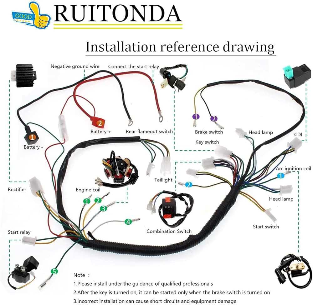 125cc stator wiring diagram