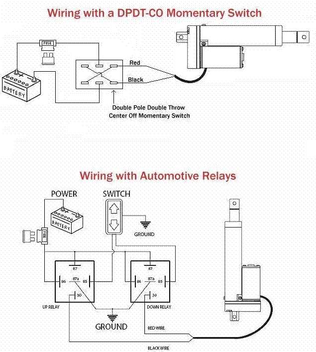 12v linear actuator wiring diagram