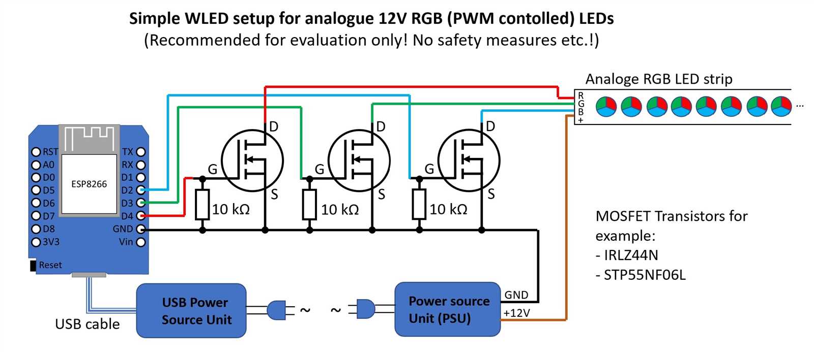 12v rgb led strip wiring diagram