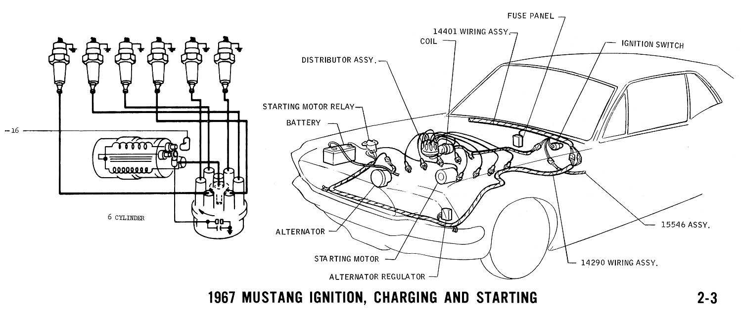 1965 mustang starter solenoid wiring diagram