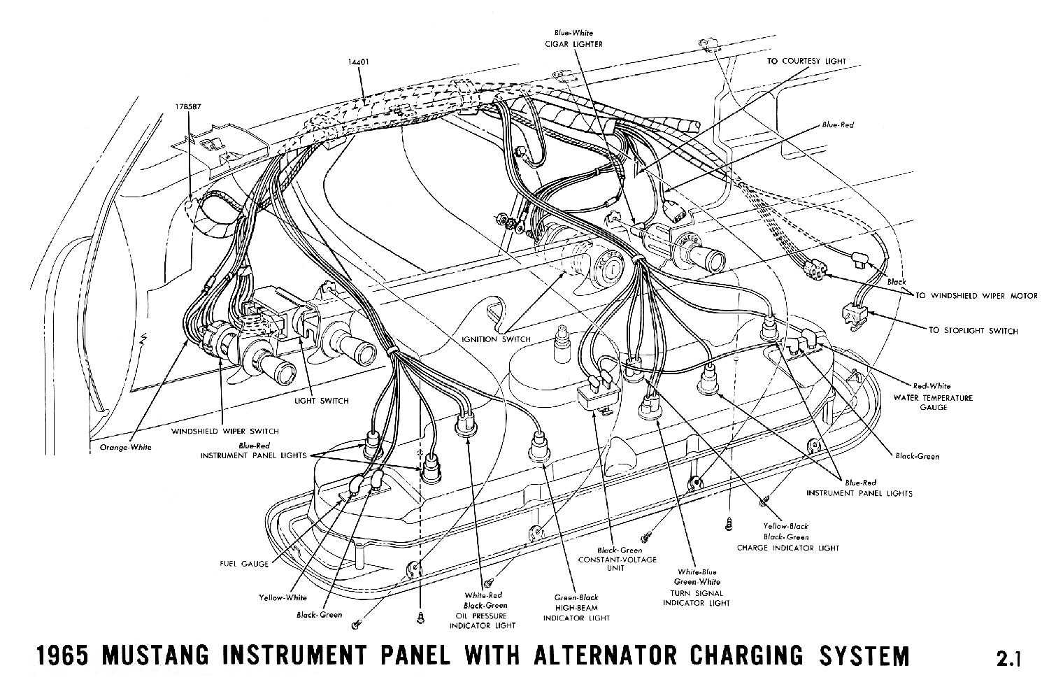 1965 mustang wiring diagrams electrical schematics