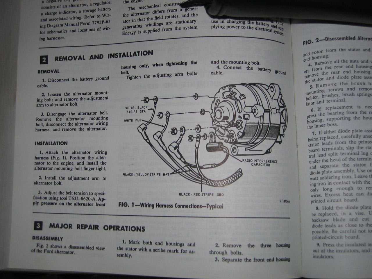 1966 mustang alternator wiring diagram