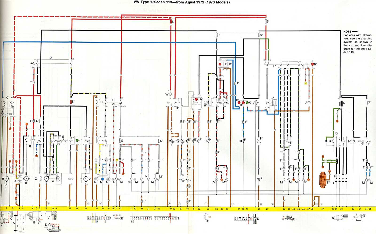 1970 vw beetle wiring diagram