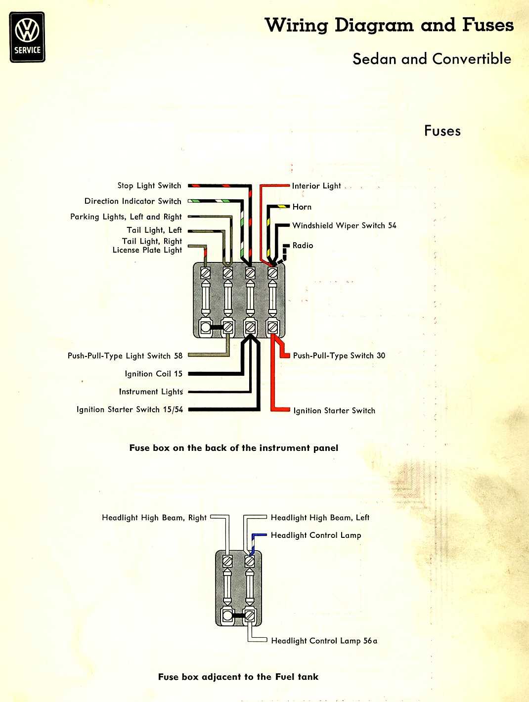 1973 volkswagen beetle wiring diagram