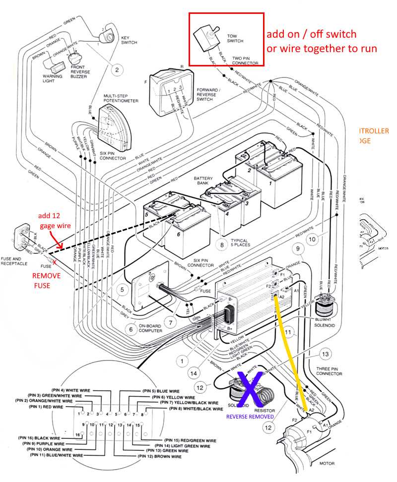 1996 club car wiring diagram 48 volt