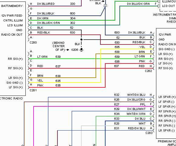 1996 ford ranger stereo wiring diagram