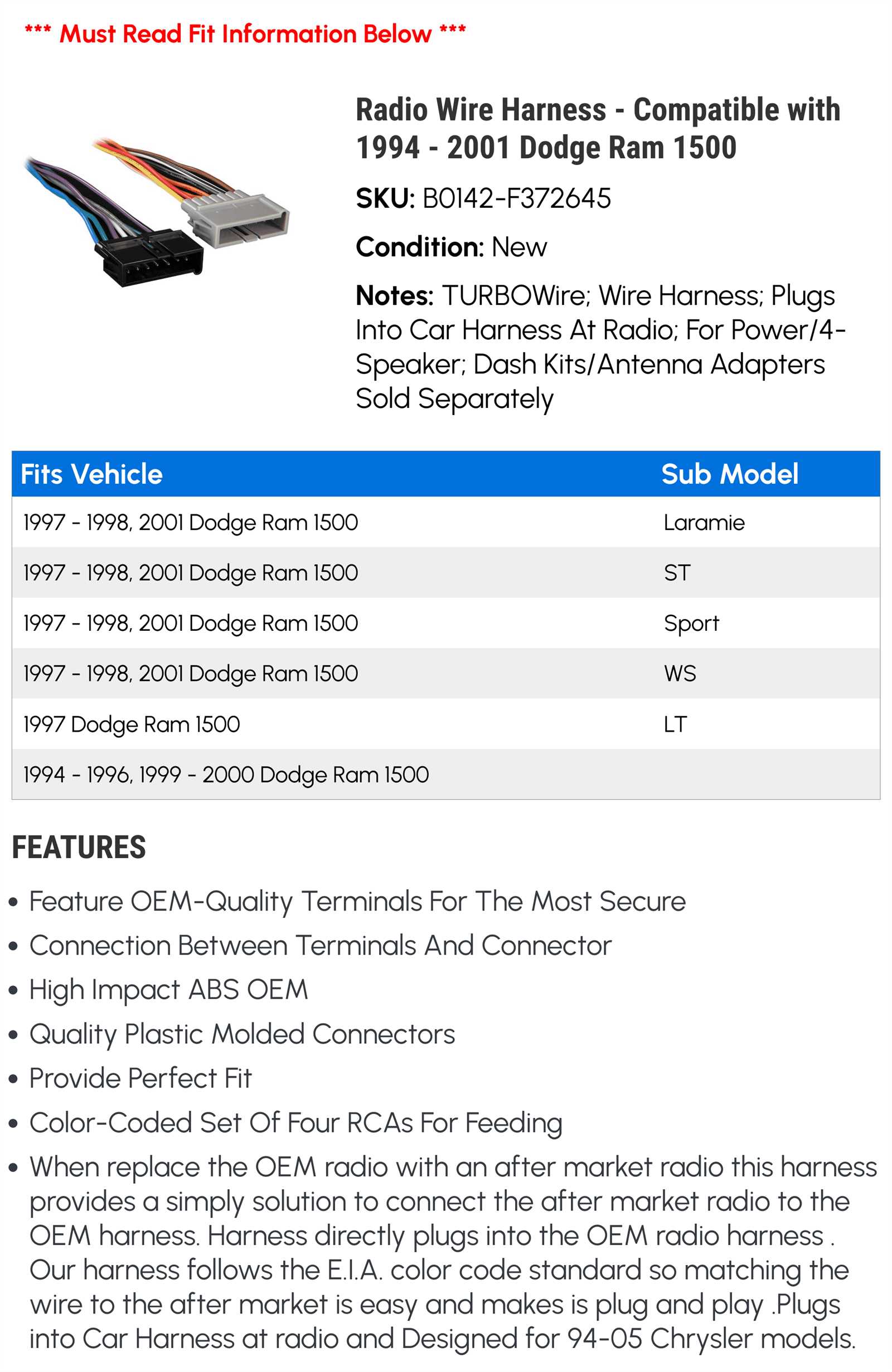 1997 dodge dakota radio wiring diagram