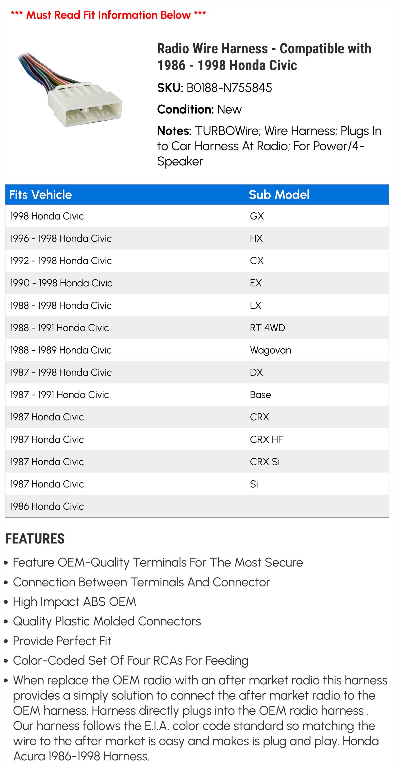 1998 honda civic stereo wiring diagram