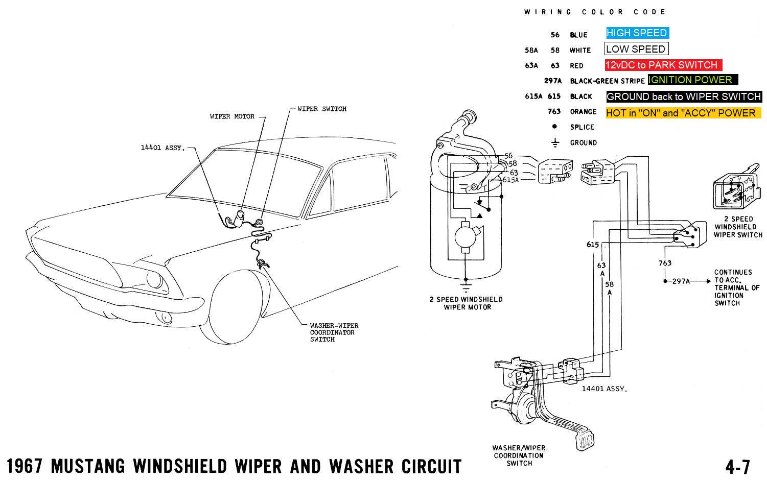 2 speed wiper motor wiring diagram