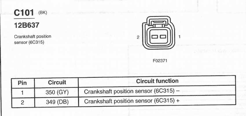 2 wire crank sensor wiring diagram