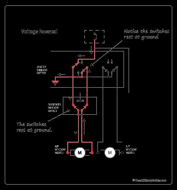 2 door power window wiring diagram