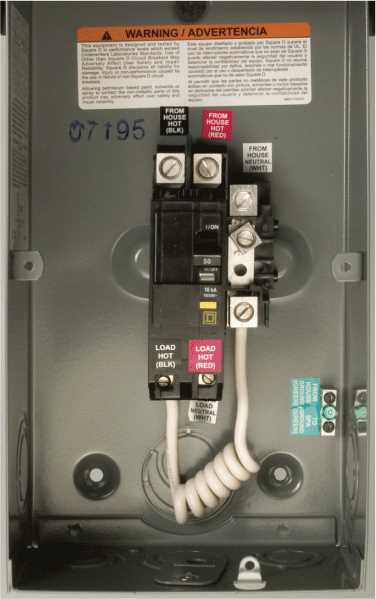 2 pole gfci breaker wiring diagram