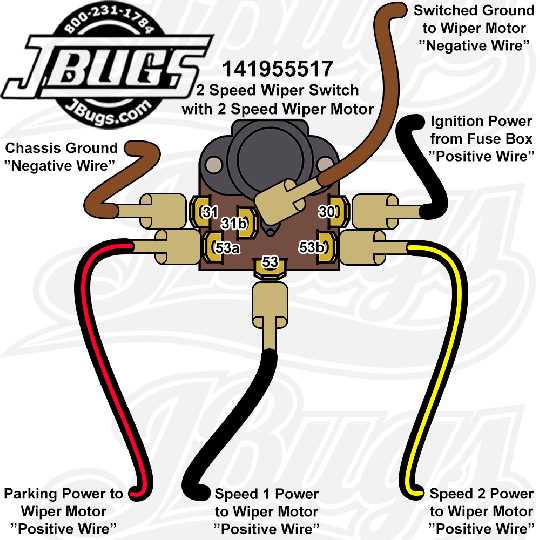 2 speed wiper switch wiring diagram