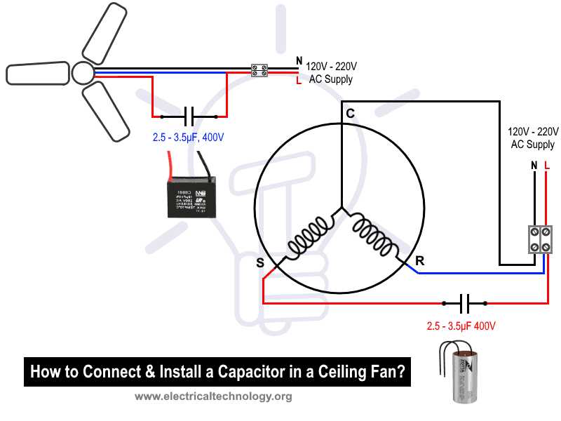 2 wire capacitor wiring diagram