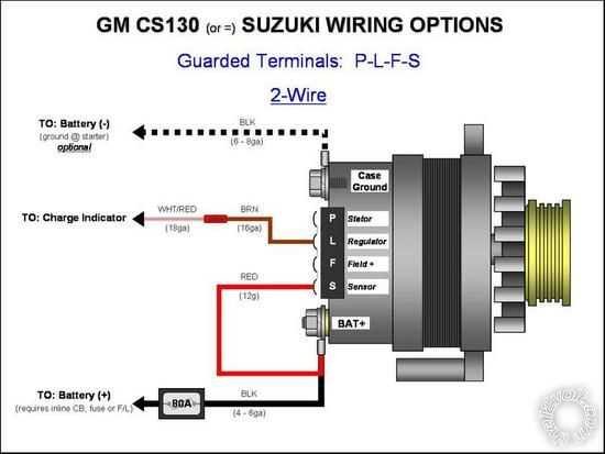 2 wire nissan alternator wiring diagram