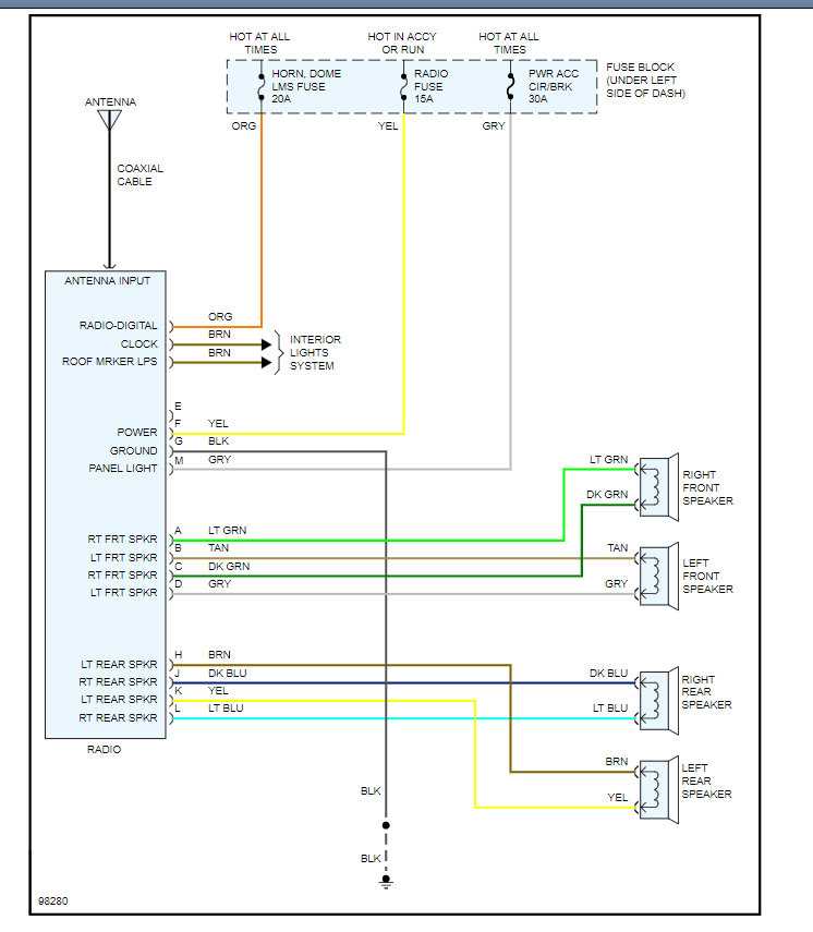 2001 silverado radio wiring diagram