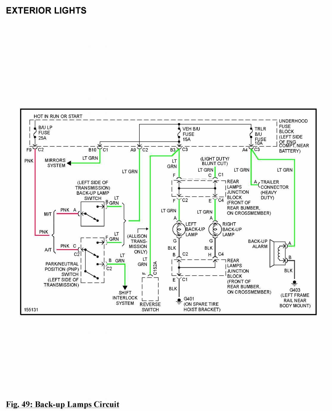 2001 silverado tail light wiring diagram