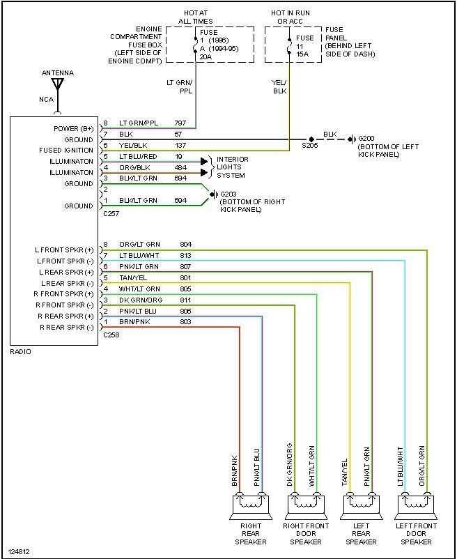 2001 ford f150 radio wiring harness diagram