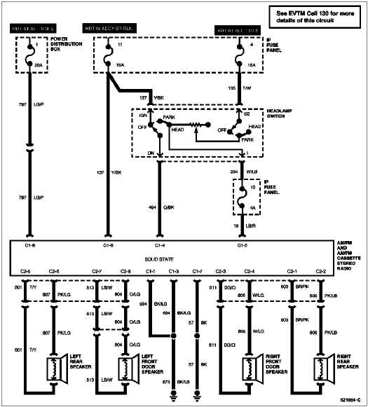 2001 ford ranger radio wiring diagram