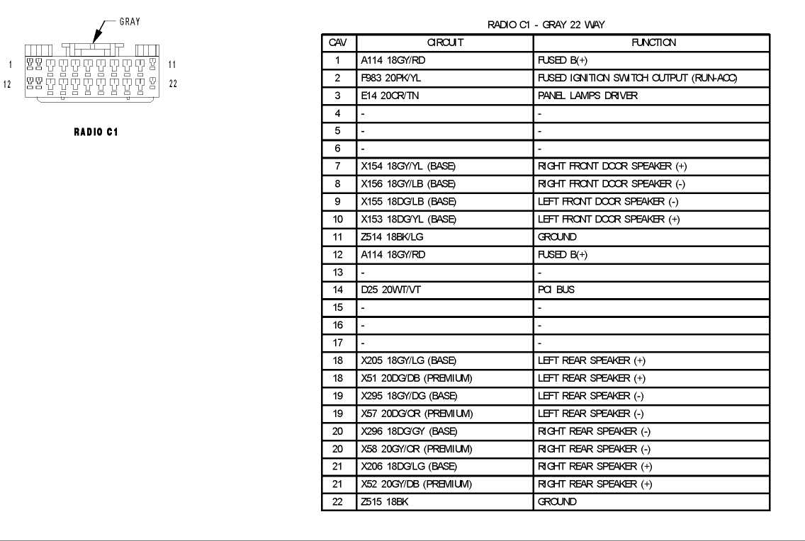 2003 dodge ram 1500 radio wiring diagram