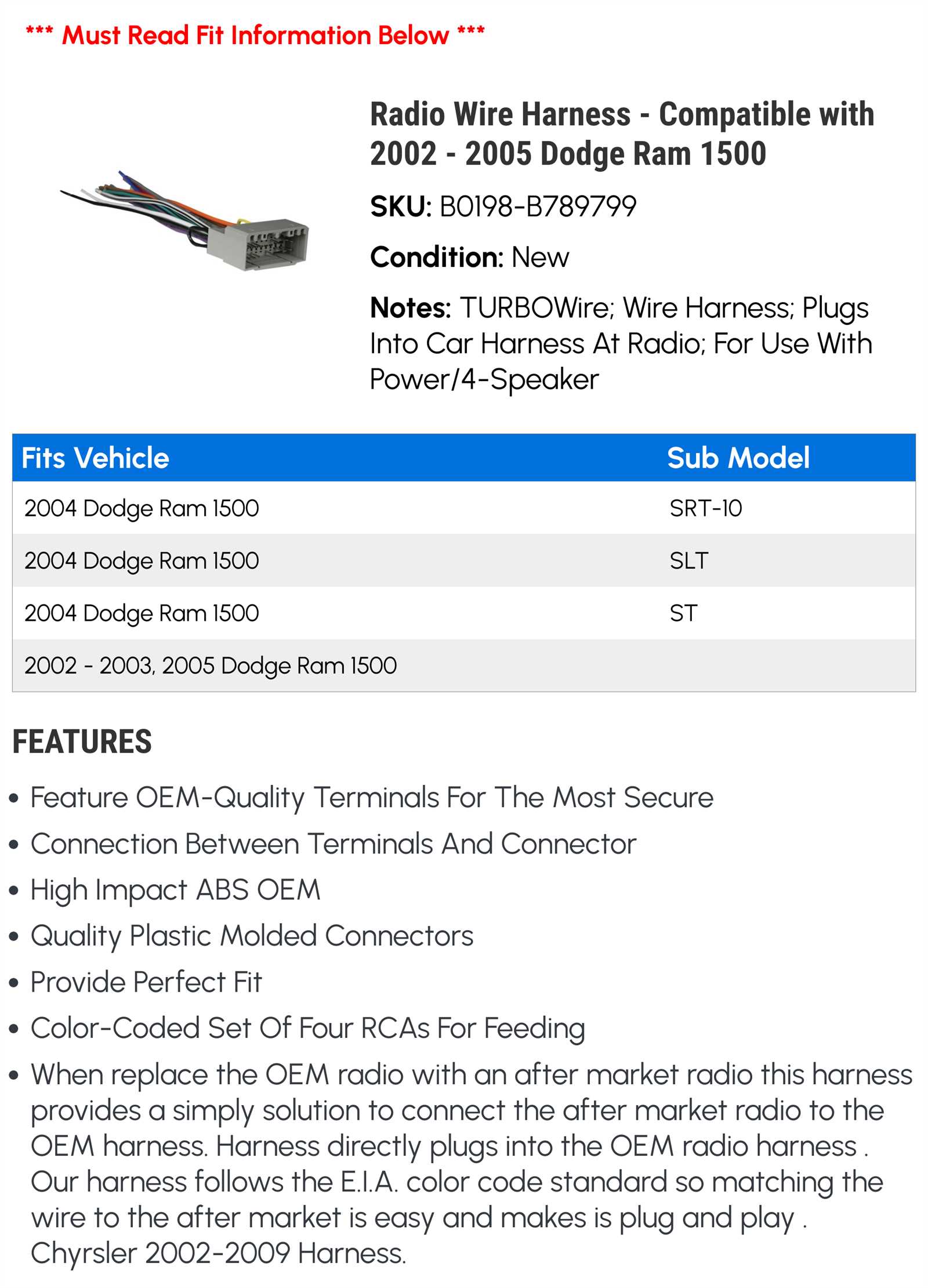 2004 dodge ram stereo wiring diagram