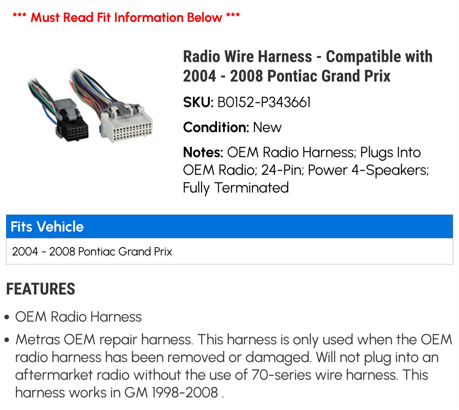 2004 pontiac grand prix radio wiring diagram