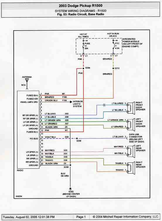 2006 dodge ram 1500 wiring diagram free