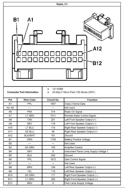 2006 pontiac grand prix stereo wiring diagram