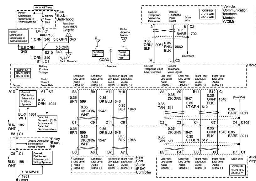 2007 gmc yukon radio wiring diagram