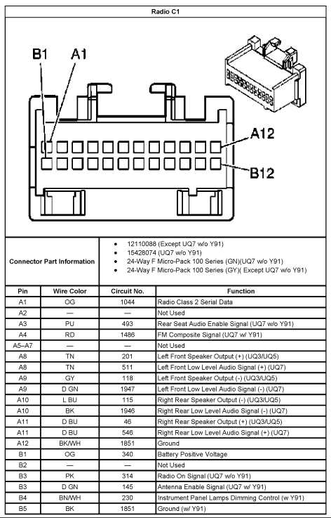 2007 tahoe radio wiring harness diagram