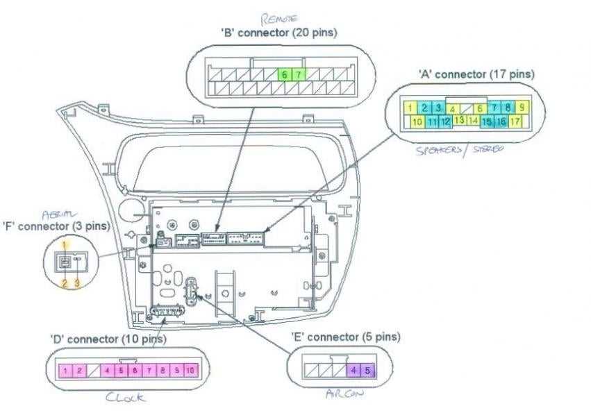 2007 honda civic radio wiring diagram