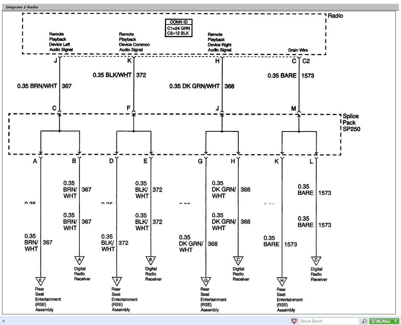 2008 gmc sierra radio wiring diagram