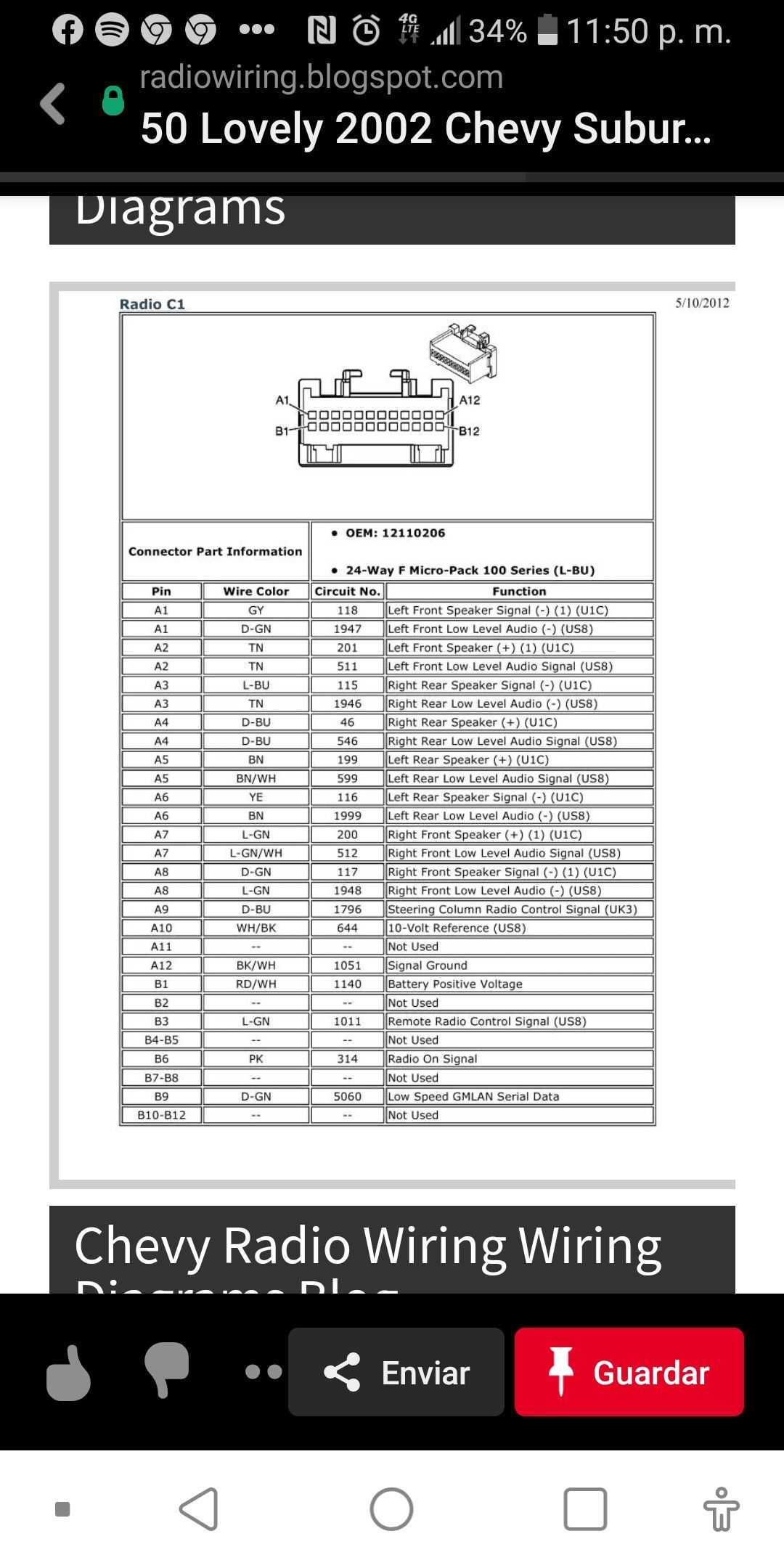 2010 chevy malibu radio wiring diagram