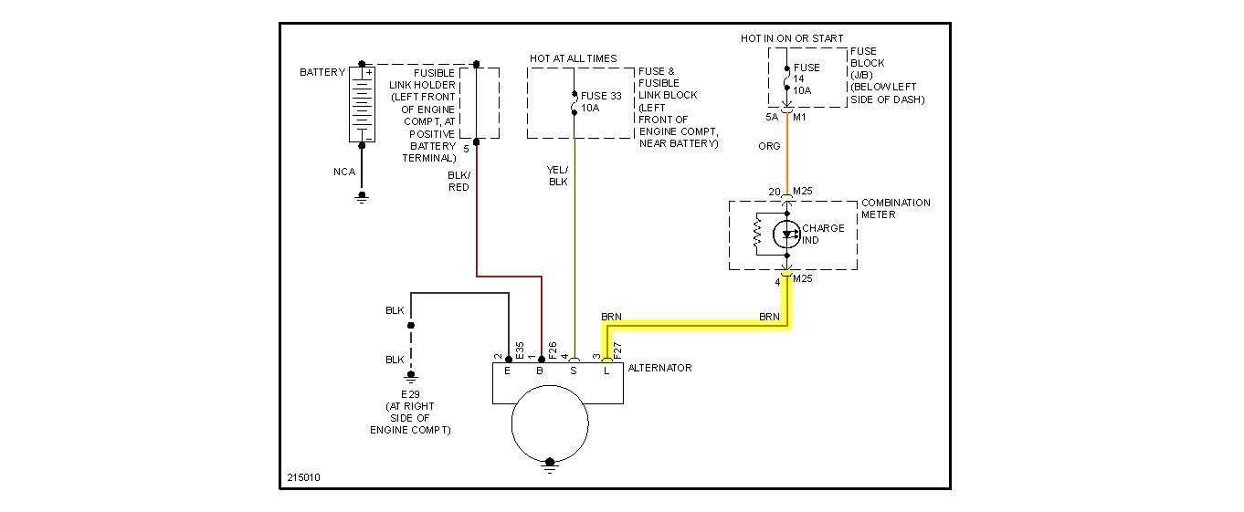 2010 nissan murano alternator wiring diagram