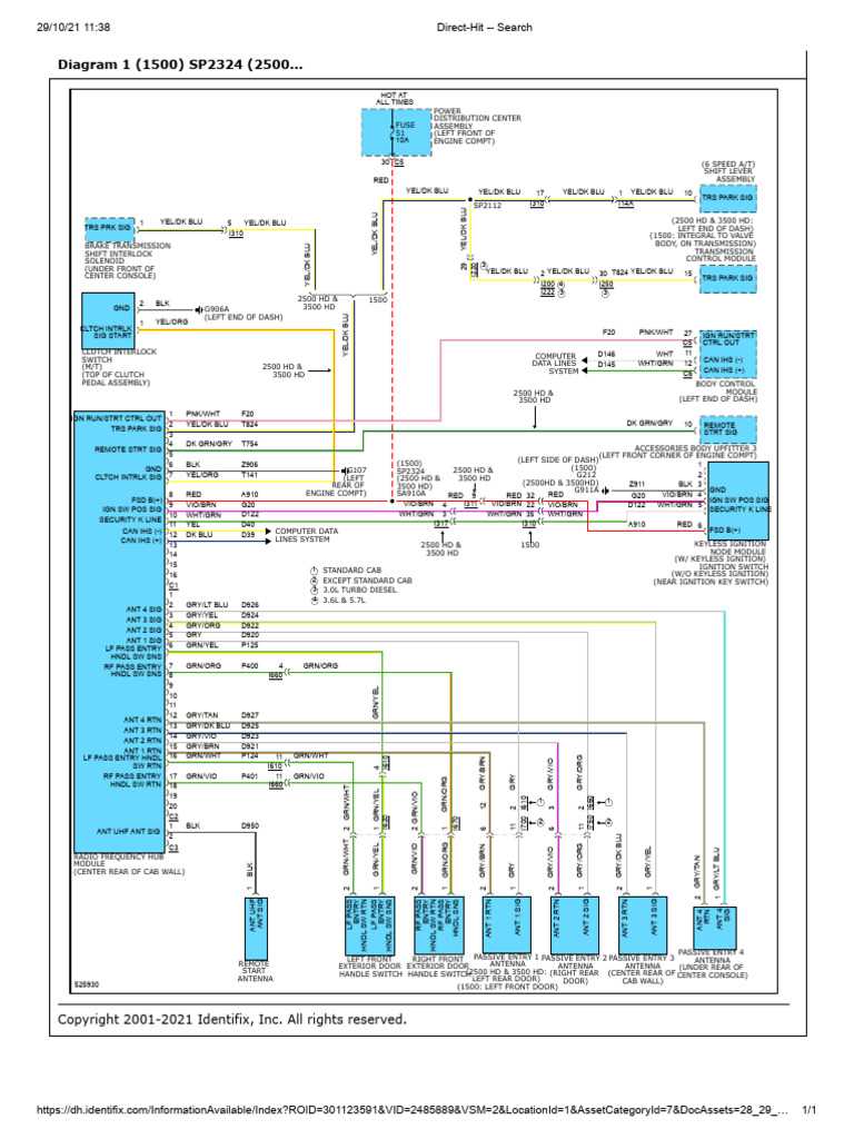 2017 ram 2500 wiring diagram