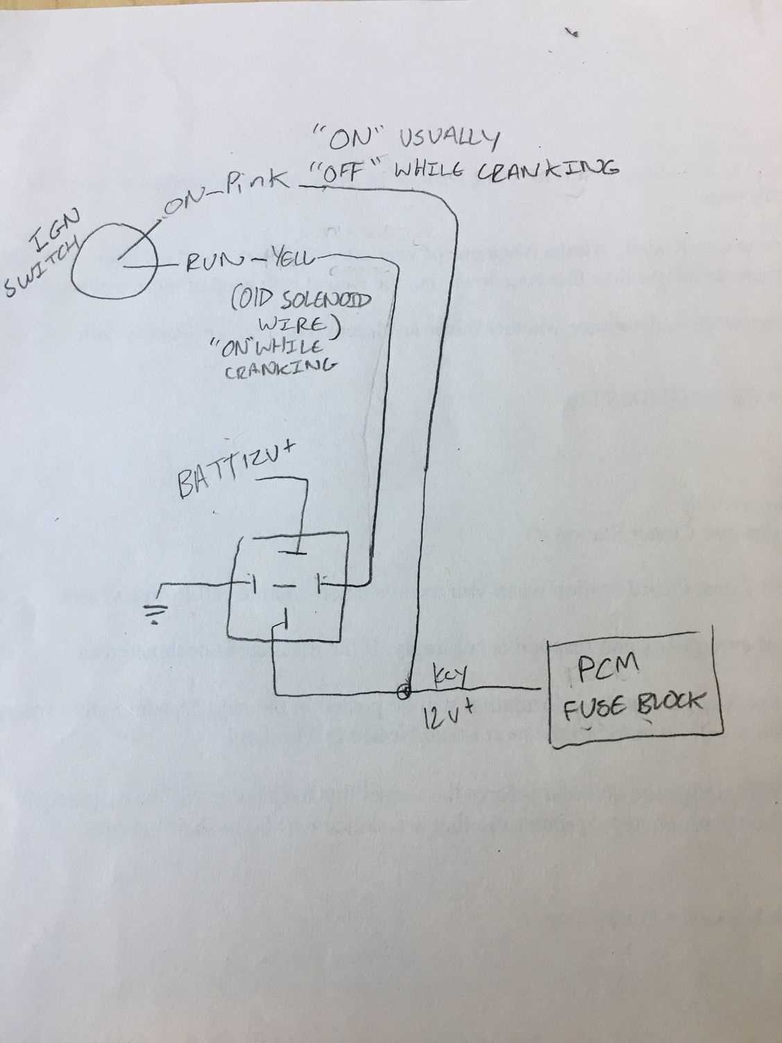 ls starter wiring diagram