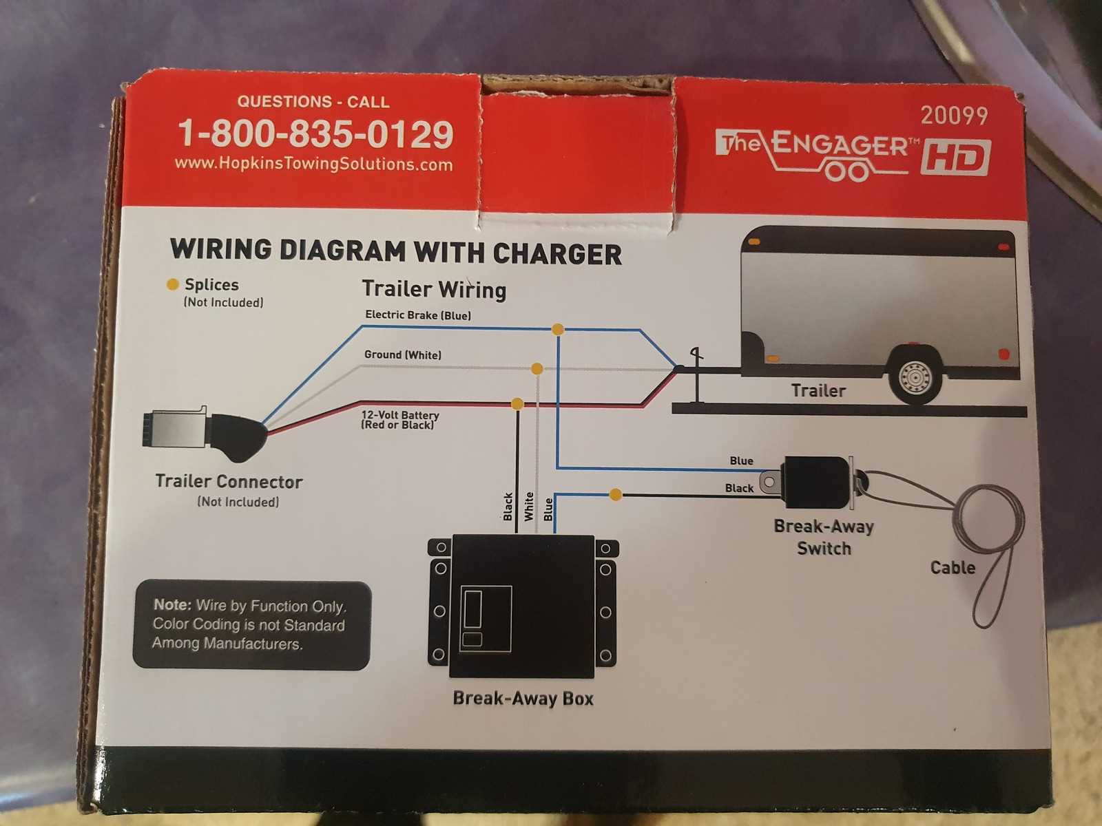 trailer breakaway wiring diagram