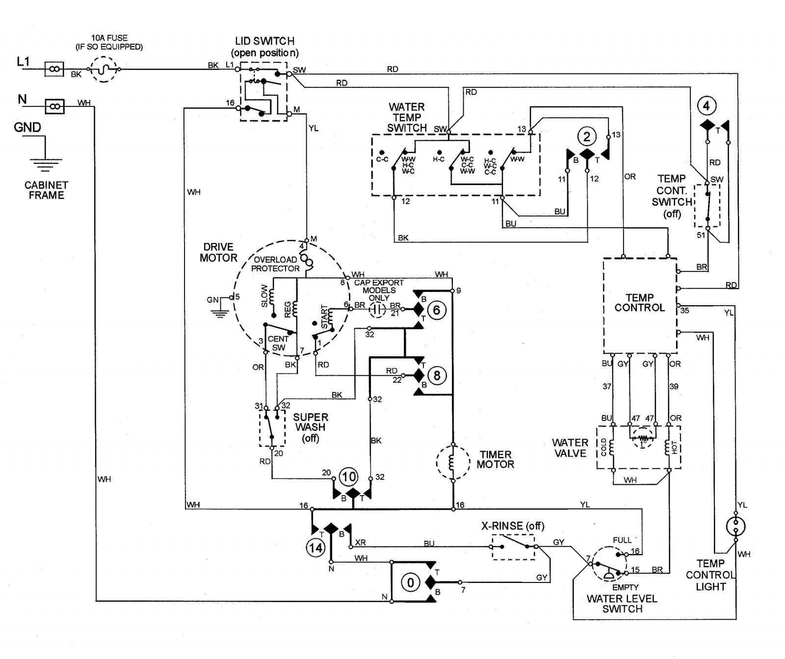 ge washer wiring diagram