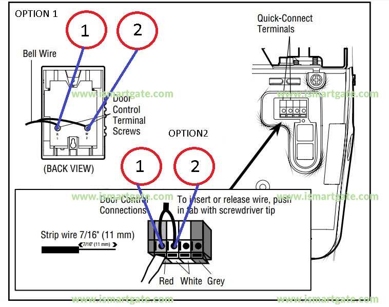 wiring diagram garage door opener