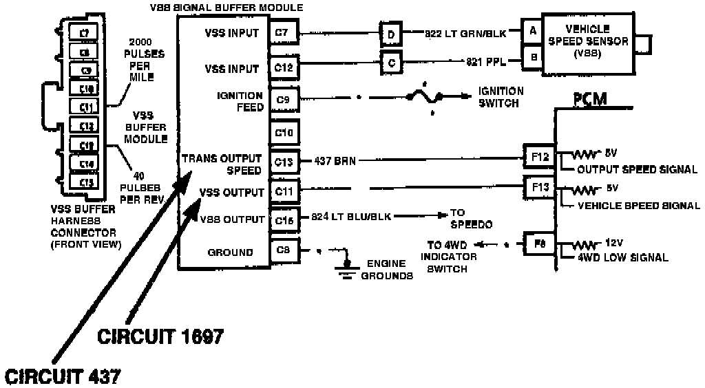 4l60e speed sensor wiring diagram