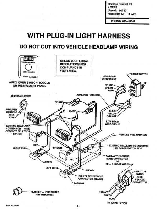 western plow solenoid wiring diagram