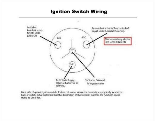 3 wire ignition switch wiring diagram