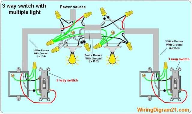 3 way lamp switch wiring diagram