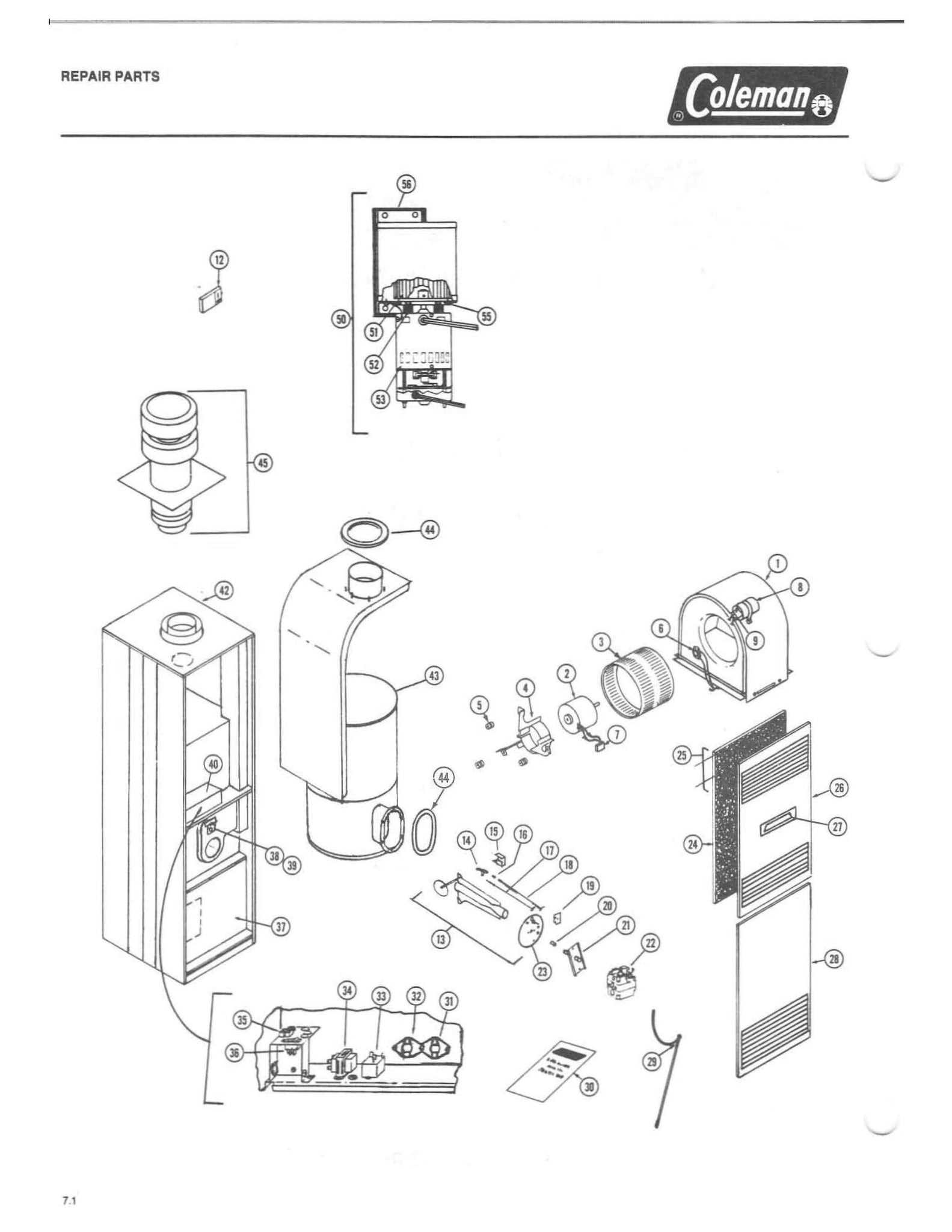 coleman electric furnace wiring diagram