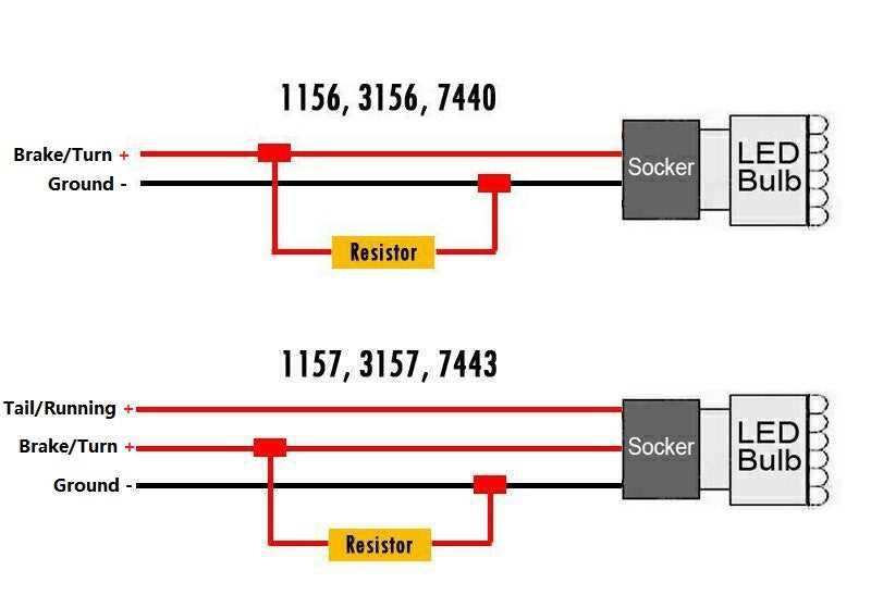 turn signal led load resistor wiring diagram