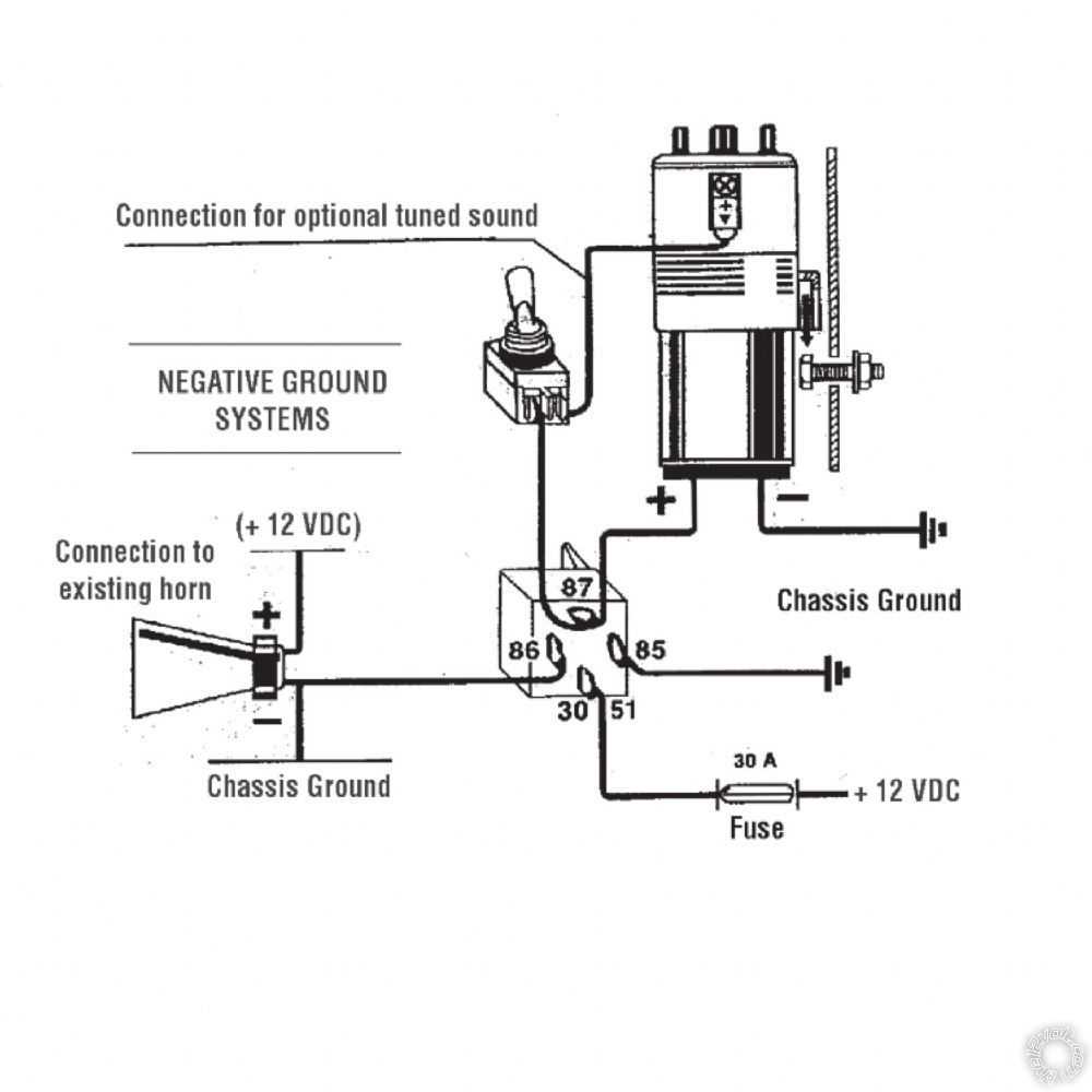 boat horn wiring diagram